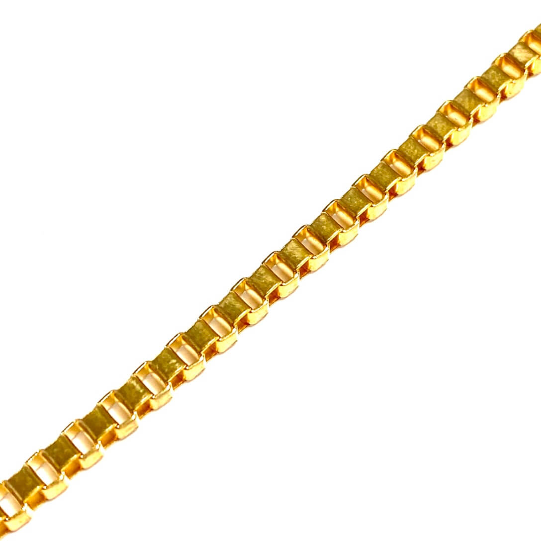 Cadena efecto brillo 14k